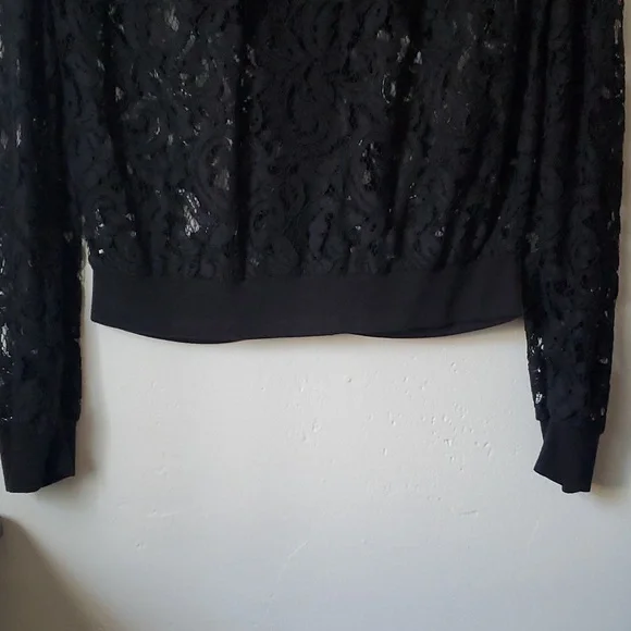 BCBGMaxAzria Lace Bomber Jacket XS - Picture 4 of 4